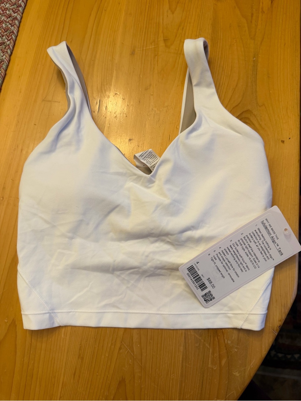 lululemon athletica White V-Neck tank top